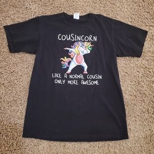 Woman's small Cousincorn tshirt